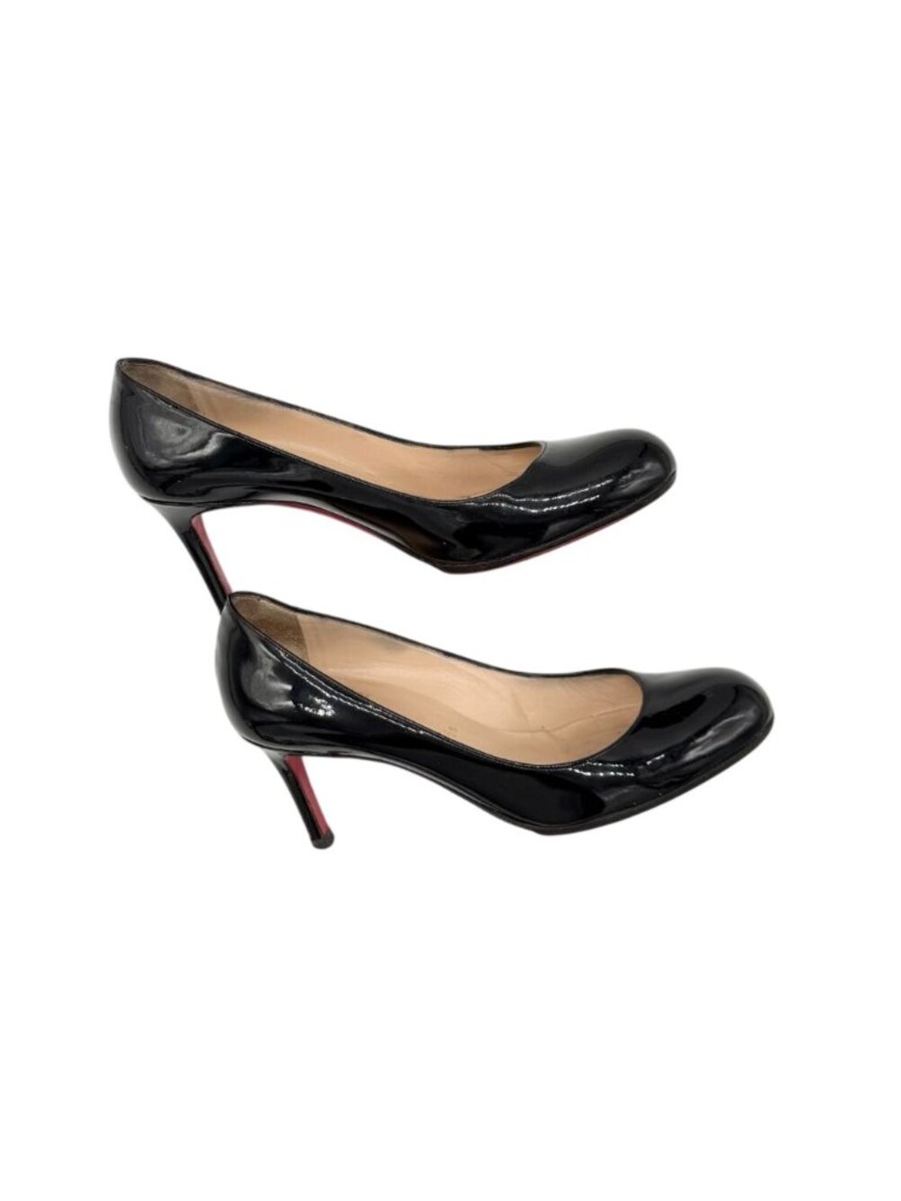 Christian Louboutin Simple Pump 70 Black Patent Leather Pumps - Size 37 - Picture 8 of 10
